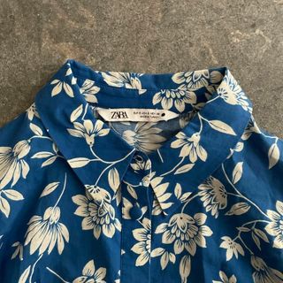 ZARA - 51 ZARA ザラ BASIC 花柄 ワンピース シャツ ロング マキシ