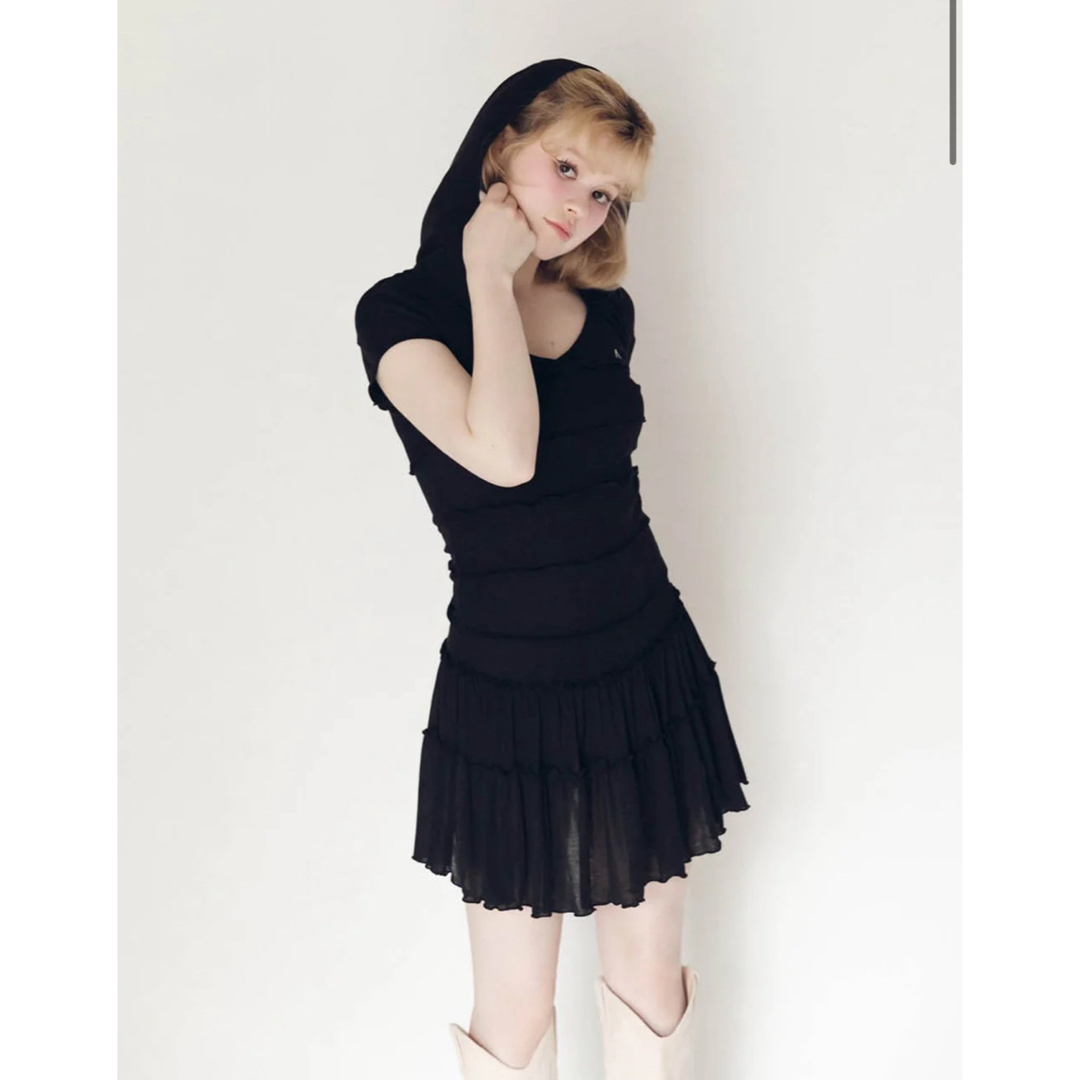 Bubbles(バブルス)のLisa fleur mini dress BLACK andmary レディースのワンピース(ミニワンピース)の商品写真