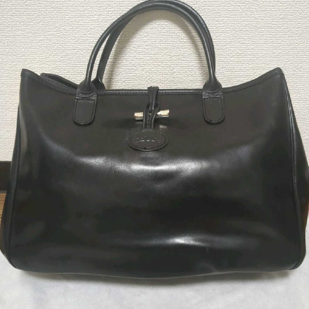 LONGCHAMP(ロンシャン)の✨良品✨ロンシャン ロゾ ハンドバック レザー シルバー金具 ロゴ レディースのバッグ(ハンドバッグ)の商品写真