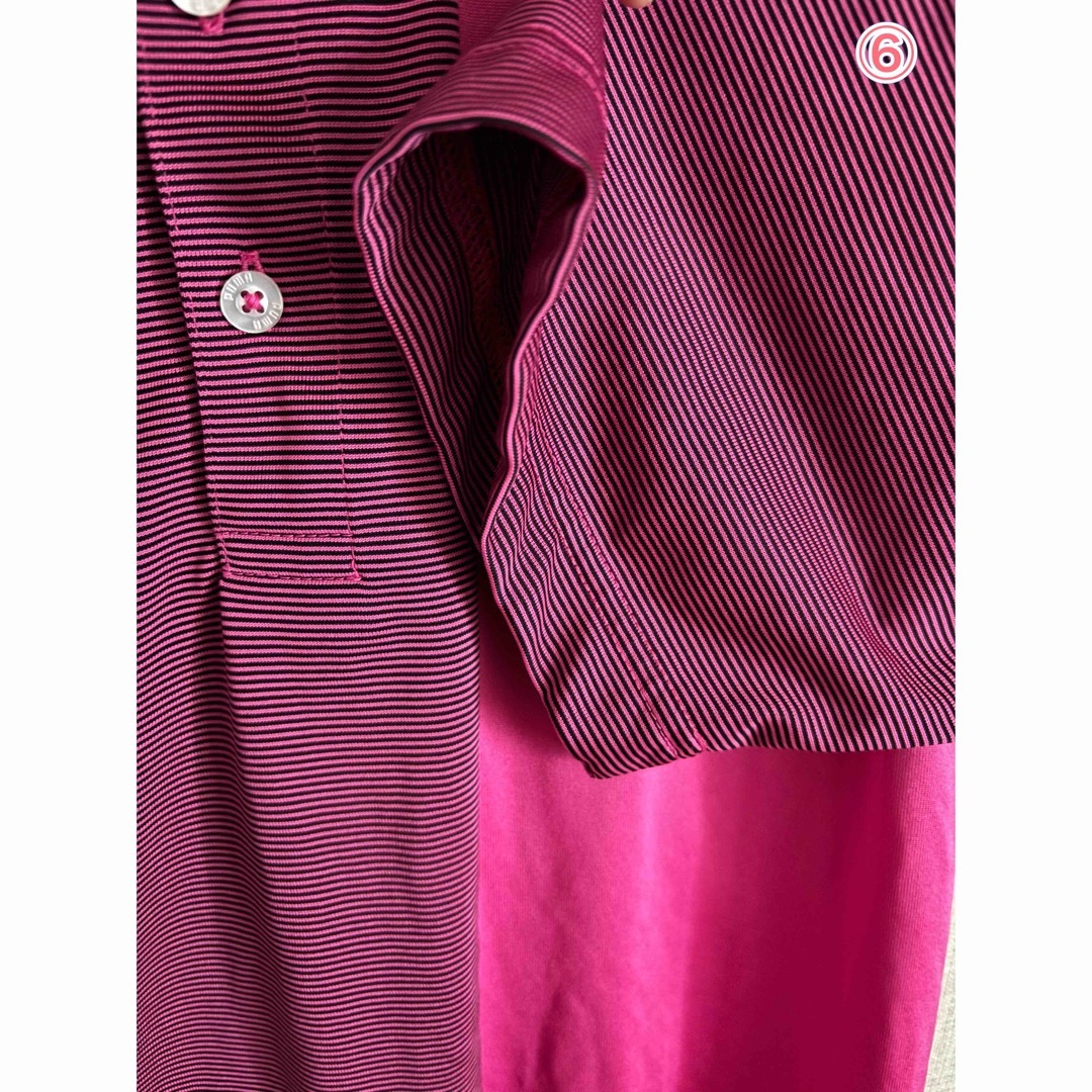 PUMA(プーマ)の最終値下げ　古着 メンズ ゴルフウェア ポロシャツ ピンク プーマ スポーツ/アウトドアのゴルフ(ウエア)の商品写真