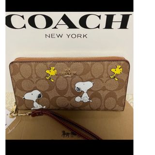 コーチ(COACH)の売り切り。コーチ　スヌーピー　SNOOPY シグネチャー　長財布(財布)