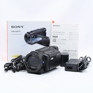 ソニー(SONY)のSONY デジタル4Kビデオカメラレコーダー FDR-AXP35 BC ブラック(ビデオカメラ)