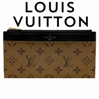 ルイヴィトン(LOUIS VUITTON)の【新品同様】 ルイヴィトン モノグラムリバース　スリムパース 長財布(財布)