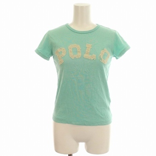 ポロラルフローレン(POLO RALPH LAUREN)のラルフローレン Tシャツ 半袖 ロゴ ダメージ加 XS エメラルドグリーン 緑(Tシャツ(半袖/袖なし))