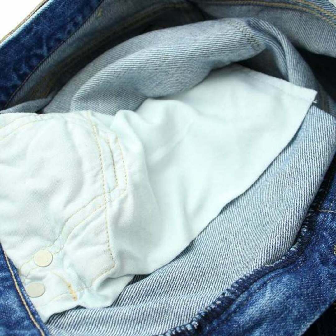 クロ DENIM デニム パンツ ジーンズ ダメージ加工 W26 L 青 レディースのパンツ(デニム/ジーンズ)の商品写真