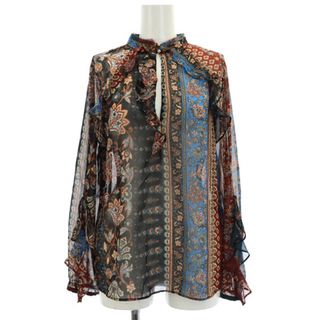 ザラ(ZARA)のザラ PATCHWORK PRINT BLOUSE パッチワークプリントブラウス(シャツ/ブラウス(長袖/七分))