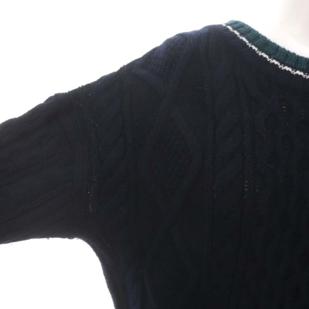ブルーレーベルクレストブリッジ ケーブルニットワンピース 膝丈 長袖 レディースのワンピース(ひざ丈ワンピース)の商品写真