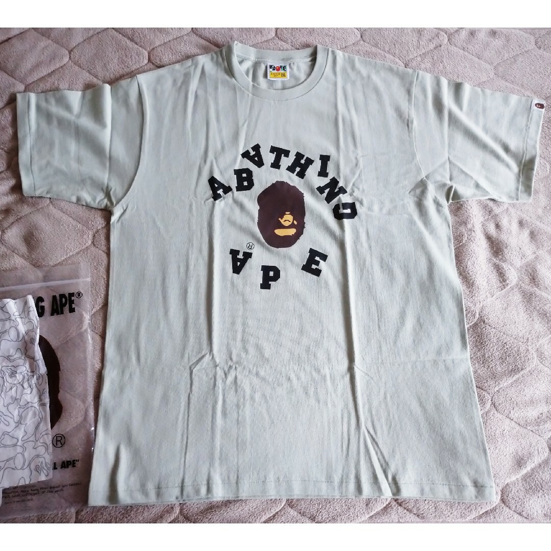 A BATHING APE(アベイシングエイプ)の未開封 A BATHING APE 半袖Ｔシャツ モスグリーン メンズのトップス(Tシャツ/カットソー(半袖/袖なし))の商品写真