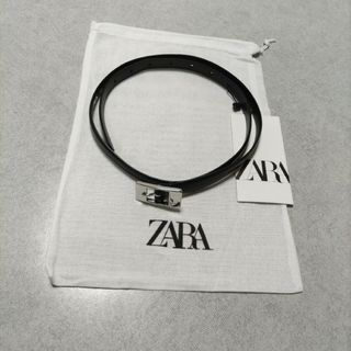 ザラ(ZARA)の新品 ZARA ザラ レディース レザー 牛革 スリムレザーベルト 85cm(ベルト)