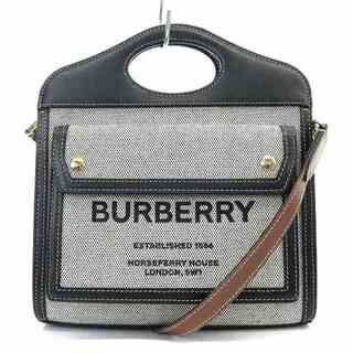 BURBERRY - バーバリー MINI POCKET BAG ハンドバッグ グレー