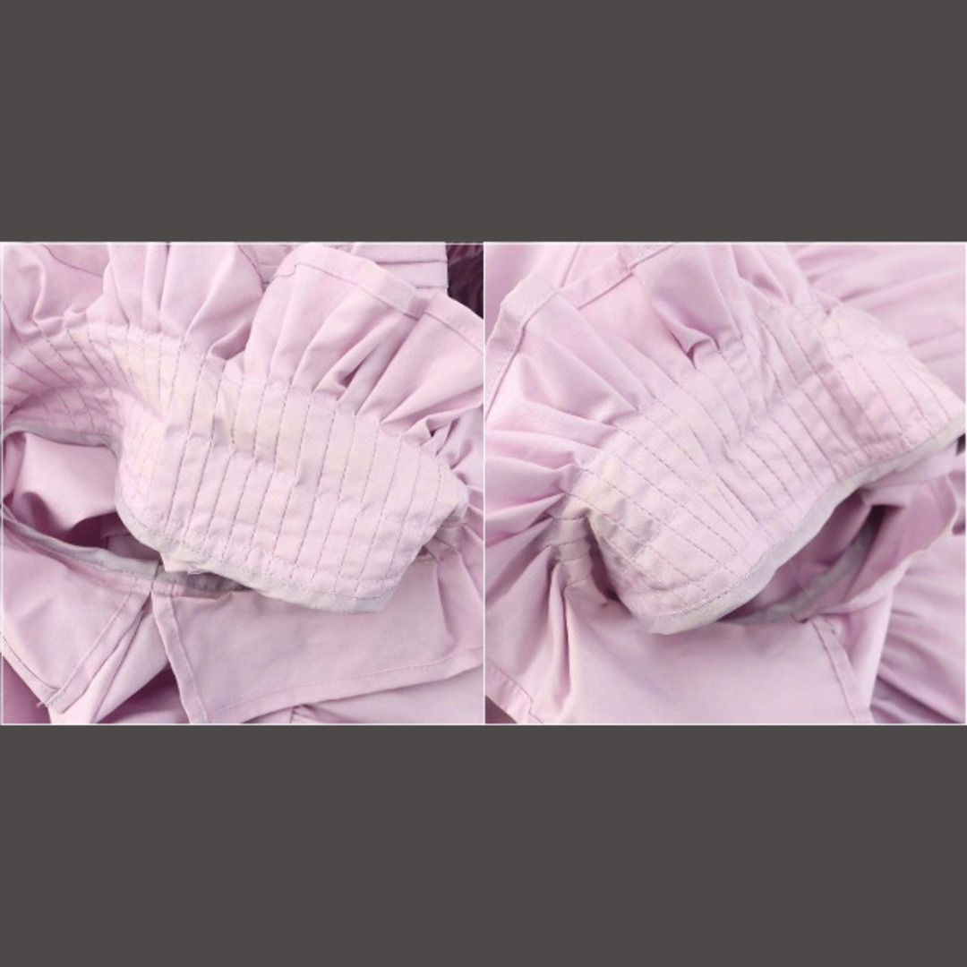 Maglie par ef-de(マーリエパーエフデ)のマーリエパーエフデ フロントプリーツギャザーブラウス 半袖 9 M ピンク レディースのトップス(シャツ/ブラウス(半袖/袖なし))の商品写真