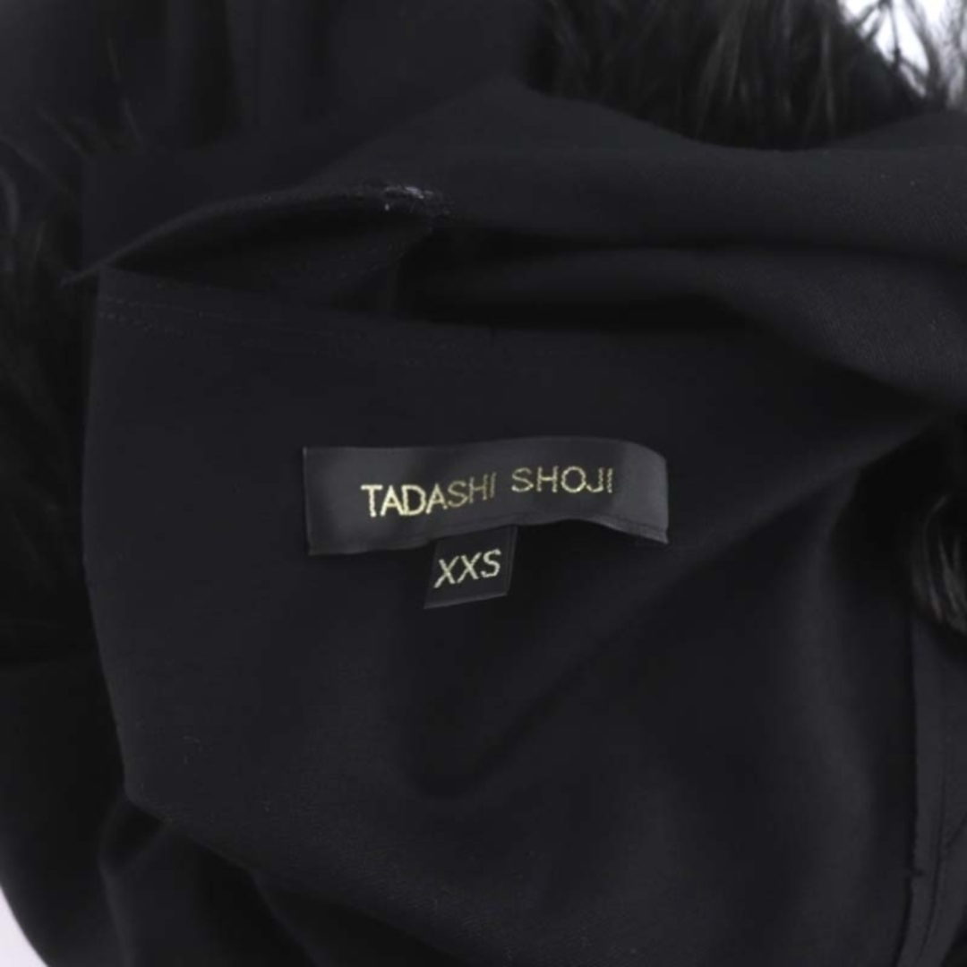 TADASHI SHOJI(タダシショウジ)のタダシショージ フリンジタイトドレス ワンピース ひざ丈 ノースリーブ XXS レディースのワンピース(ひざ丈ワンピース)の商品写真