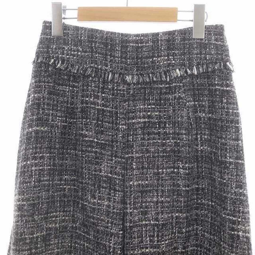 JUSGLITTY(ジャスグリッティー)のジャスグリッティー 22SS ツイードフレアスカート ロング ミモレ丈 2 黒 レディースのスカート(ロングスカート)の商品写真