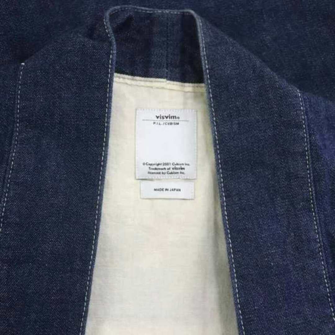 VISVIM(ヴィスヴィム)のビズビムLHAMO SHIRT ONE WASHED デニムジャケット 紺 メンズのジャケット/アウター(その他)の商品写真