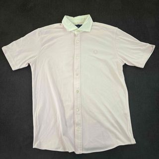 フレッドペリー(FRED PERRY)のフレッドペリーFRED PERRYピンク半袖シャツポロシャツビジネスカジュアル(Tシャツ/カットソー(半袖/袖なし))