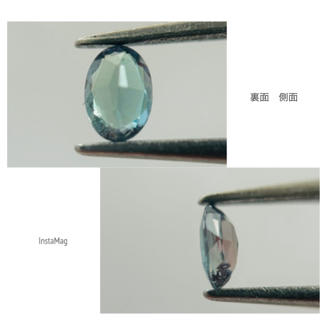 (R0423-5)『ブラジル産』アレキサンドライト ルース　0.129ct レディースのアクセサリー(その他)の商品写真