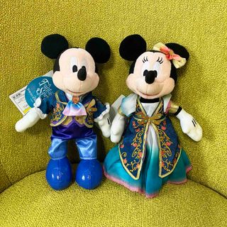 ディズニー(Disney)の東京ディズニーシー　ファンタジースプリングス　ミッキー　ミニー　ぬいぐるみバッジ(キャラクターグッズ)