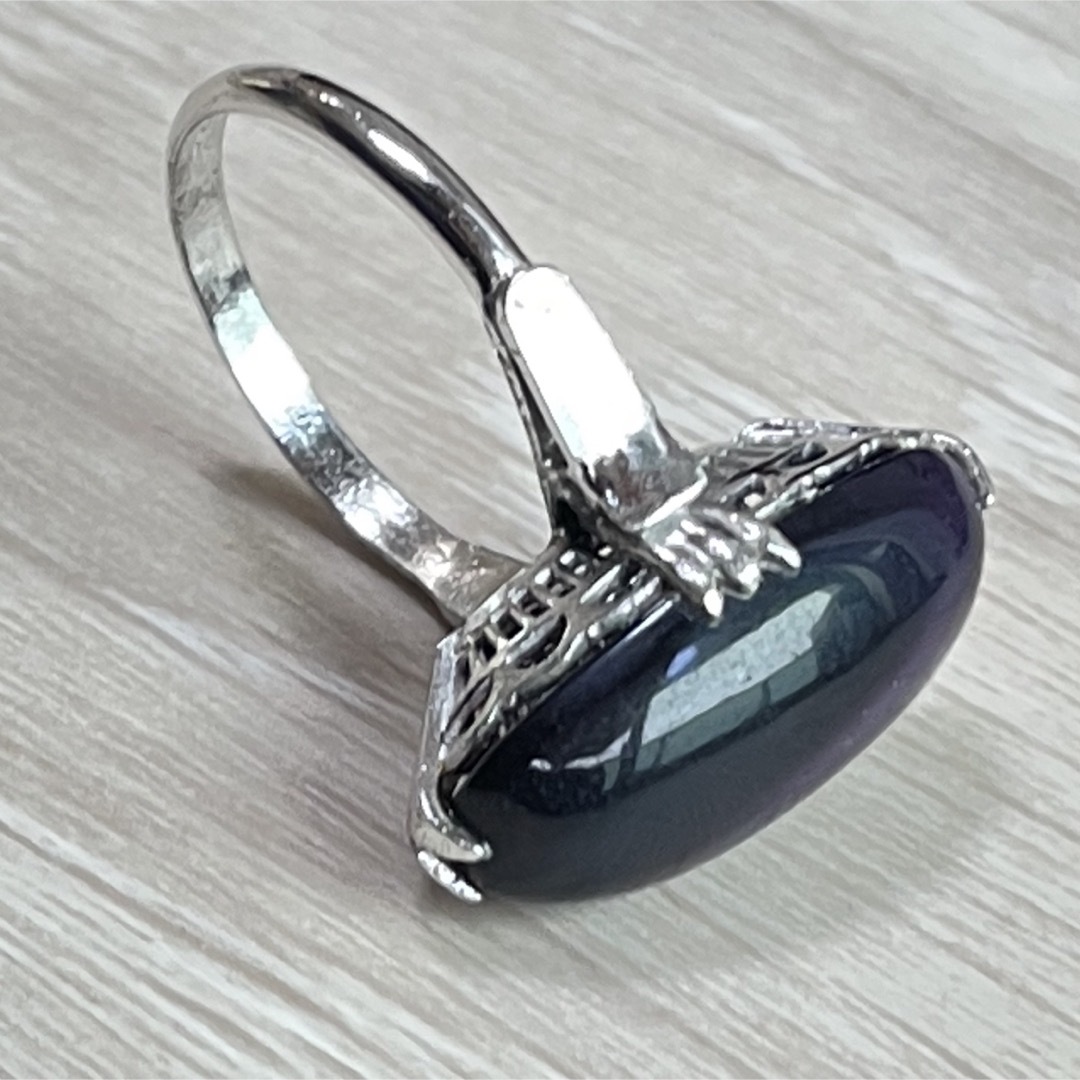 【美品 silver】アメジスト リング レディースのアクセサリー(リング(指輪))の商品写真