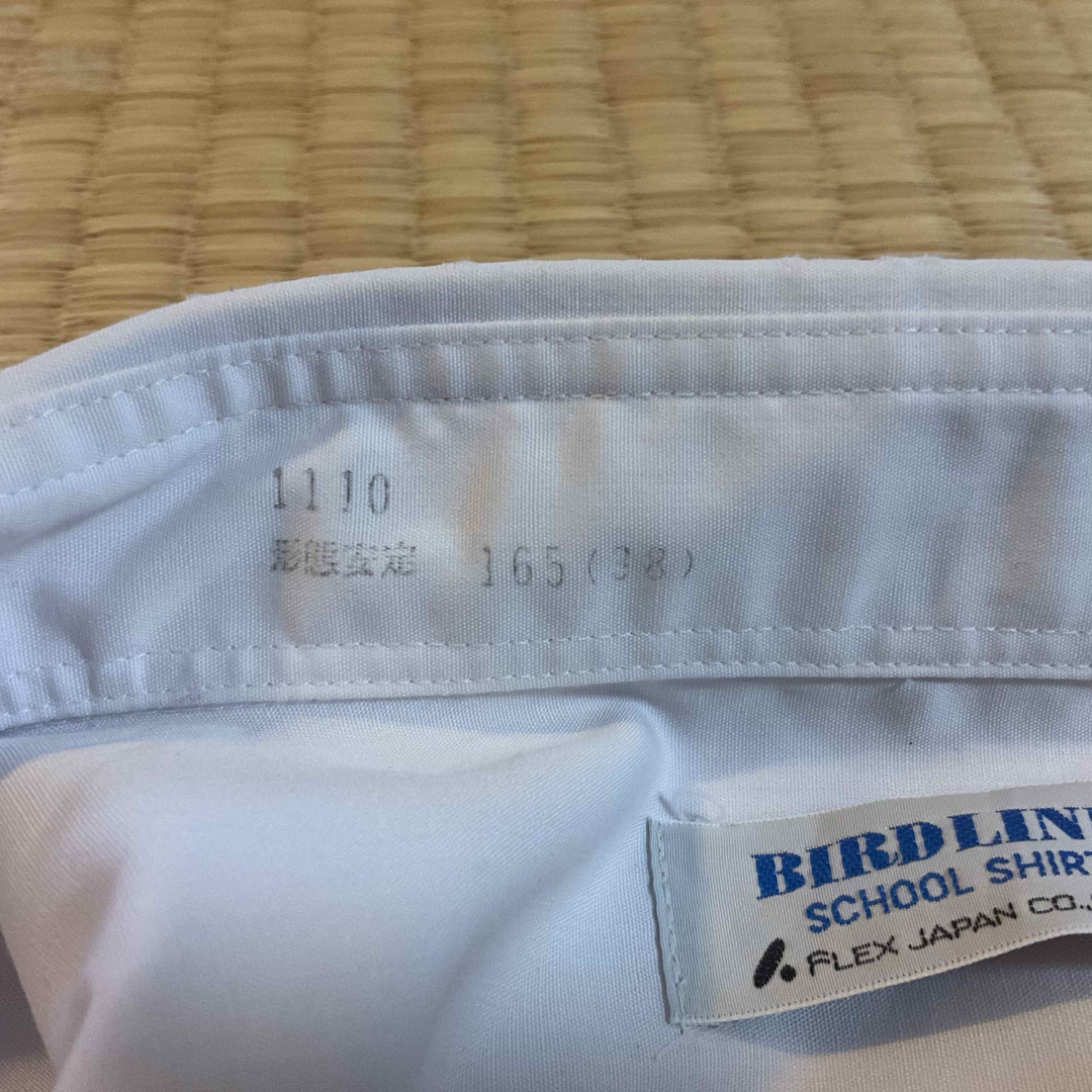 半袖カッターシャツ　夏用　学生服　1 65(38)  形態安定 日本製 メンズのトップス(Tシャツ/カットソー(半袖/袖なし))の商品写真