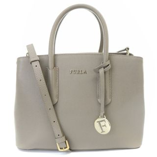 フルラ(Furla)のフルラ ハンドバッグ ショルダーバッグ 2way ロゴ グレージュ(ショルダーバッグ)