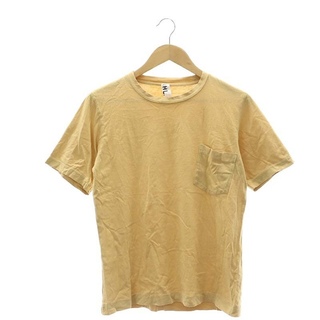 MHL. ポケット 半袖 Tシャツ カットソー クルーネック M ベージュ(Tシャツ/カットソー(半袖/袖なし))