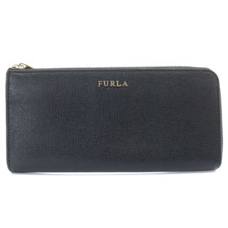 フルラ(Furla)のフルラ L字ファスナー 長財布 レザー ロゴ 黒(財布)