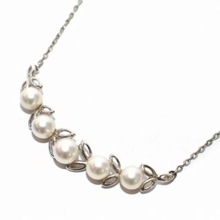 ミキモト(MIKIMOTO)のミキモト 5Pパール ネックレス ペンダント スターリングシルバー シルバー(ネックレス)