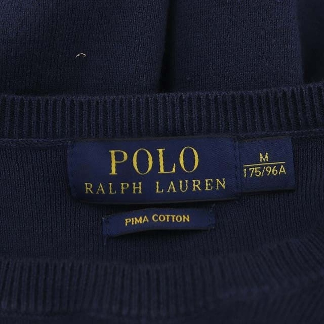 POLO RALPH LAUREN(ポロラルフローレン)のポロ ラルフローレン ニットプルオーバー セーター 長袖 M 紺 ネイビー メンズのトップス(ニット/セーター)の商品写真