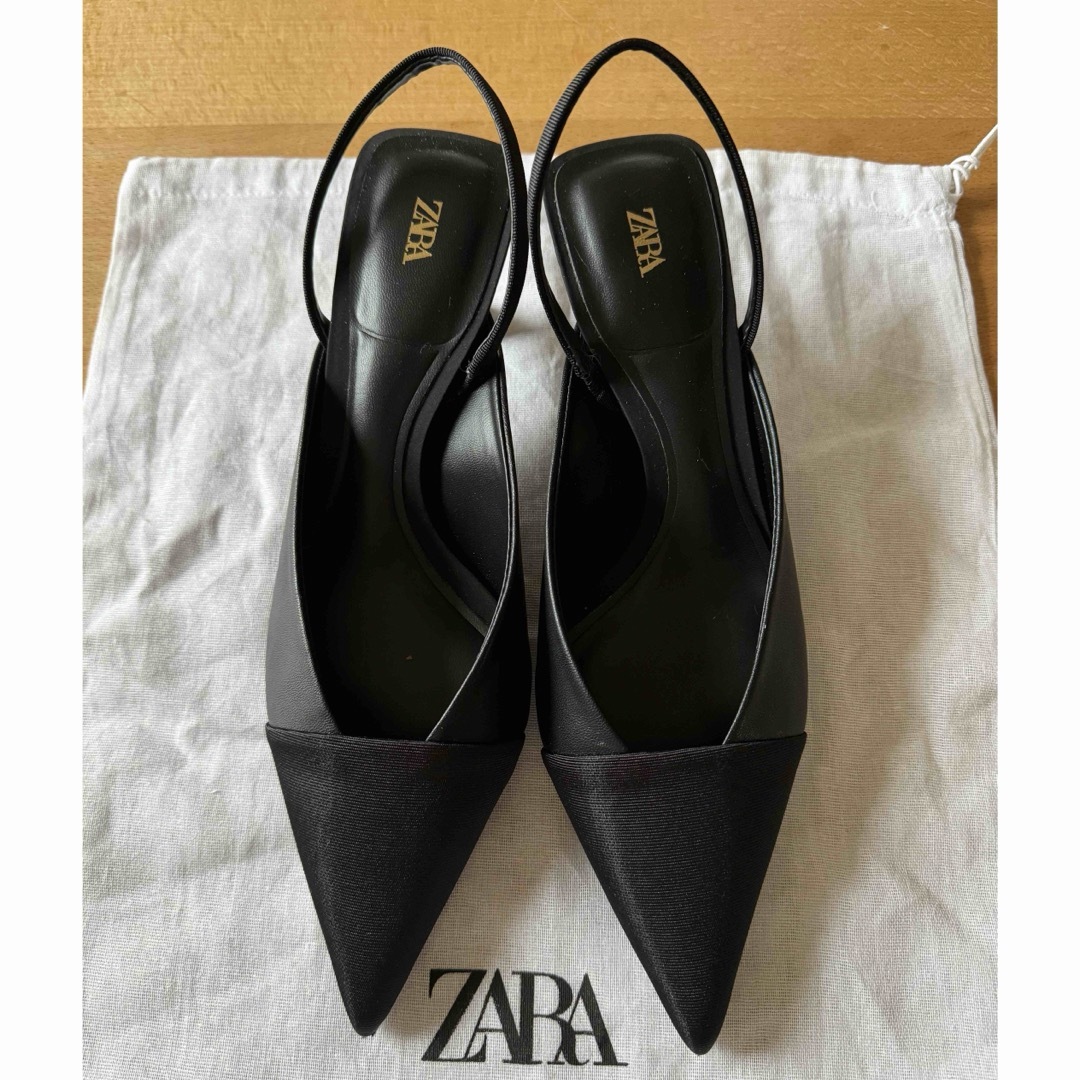 ZARA(ザラ)のZARA ザラ　スプリングバック　ハイヒール　シューズ　37  新品　訳あり レディースの靴/シューズ(ハイヒール/パンプス)の商品写真