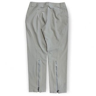 issey miyake white label back zip slacks