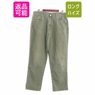 90's USA製 ポロ ラルフローレン スポーツマン コットン キャンバス パンツ メンズ 35 34 / 90年代 オールド ストレート ダック 革パッチ