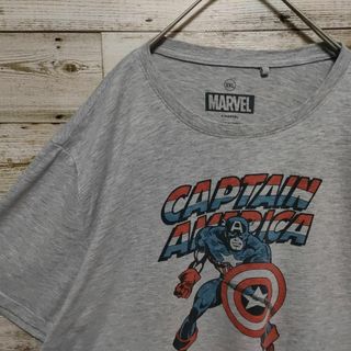 マーベル(MARVEL)の【596】90sUSA古着　キャプテン・アメリカ　アメコミTシャツ　マーベル古着(Tシャツ/カットソー(半袖/袖なし))