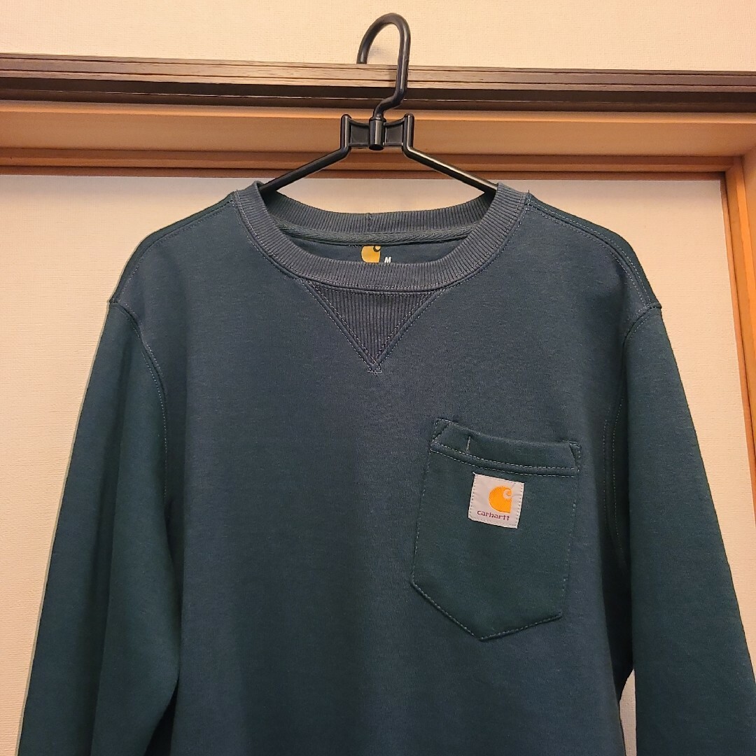 carhartt(カーハート)の美品　Carhartt　カーハート　裏起毛スウェット　ワンポイントスウェット メンズのトップス(スウェット)の商品写真