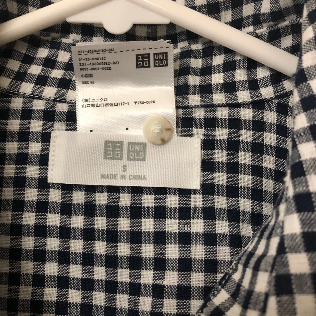 UNIQLO(ユニクロ)のプレミアムリネンシャツ ギンガムチェック レディースのトップス(シャツ/ブラウス(長袖/七分))の商品写真