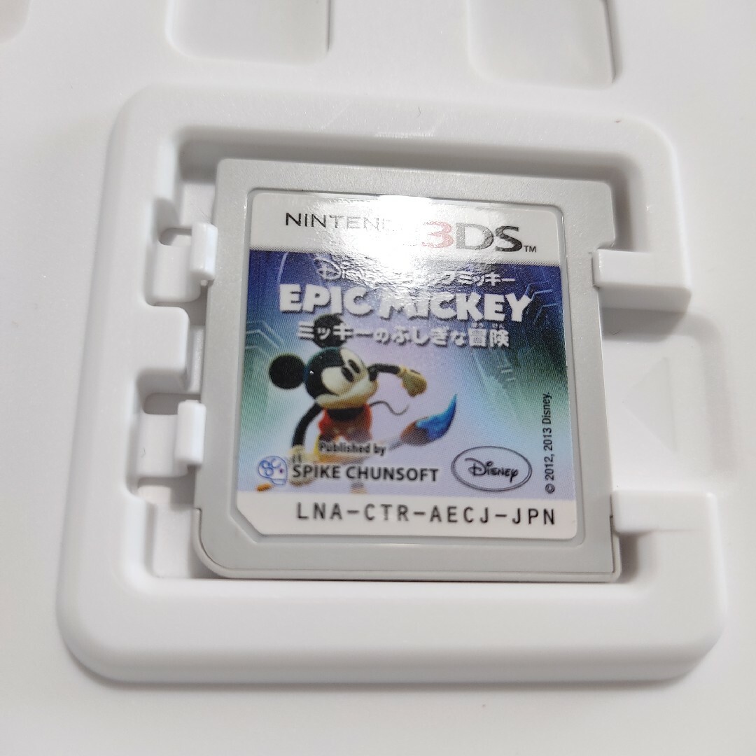 ニンテンドー3DS(ニンテンドー3DS)のディズニー エピックミッキー：ミッキーのふしぎな冒険　ニンテンドー3DS　3DS エンタメ/ホビーのゲームソフト/ゲーム機本体(携帯用ゲームソフト)の商品写真
