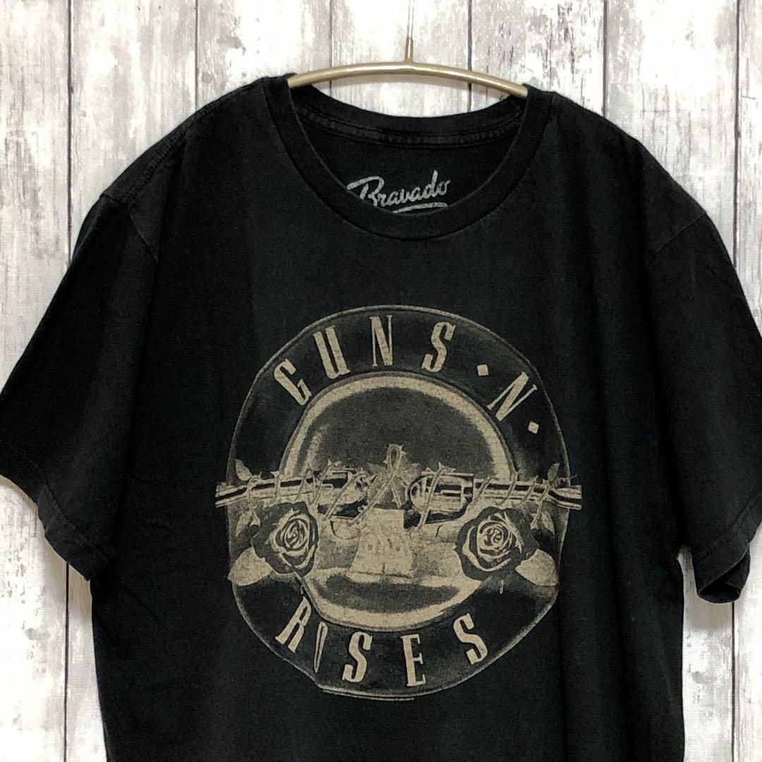 MUSIC TEE(ミュージックティー)のバンドＴシャツ　ガンズアンドローゼズ　GUNS　アクセルローズ　メンズ　古着 メンズのトップス(Tシャツ/カットソー(半袖/袖なし))の商品写真