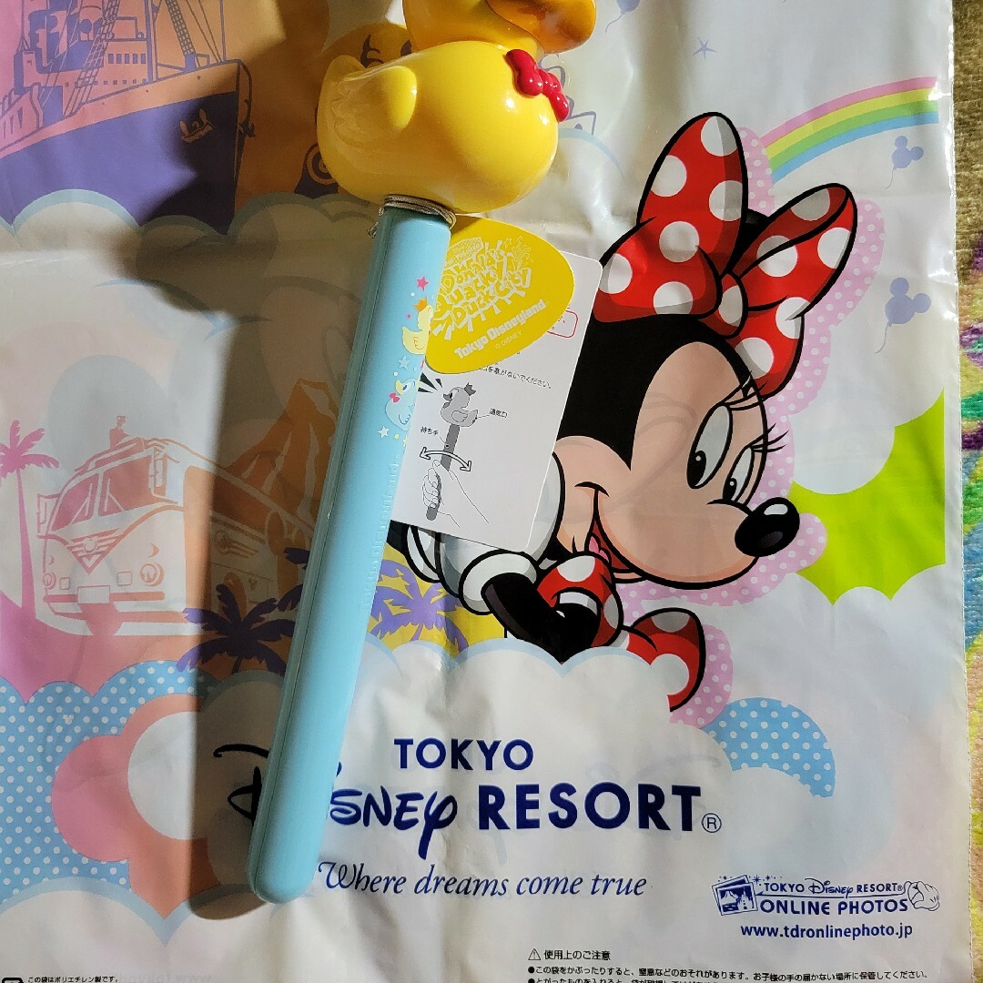 Disney(ディズニー)のディズニーランド⭐グワグワスティック⭐ドナルド⭐クワッキーダックシティ⭐パルパル エンタメ/ホビーのおもちゃ/ぬいぐるみ(キャラクターグッズ)の商品写真