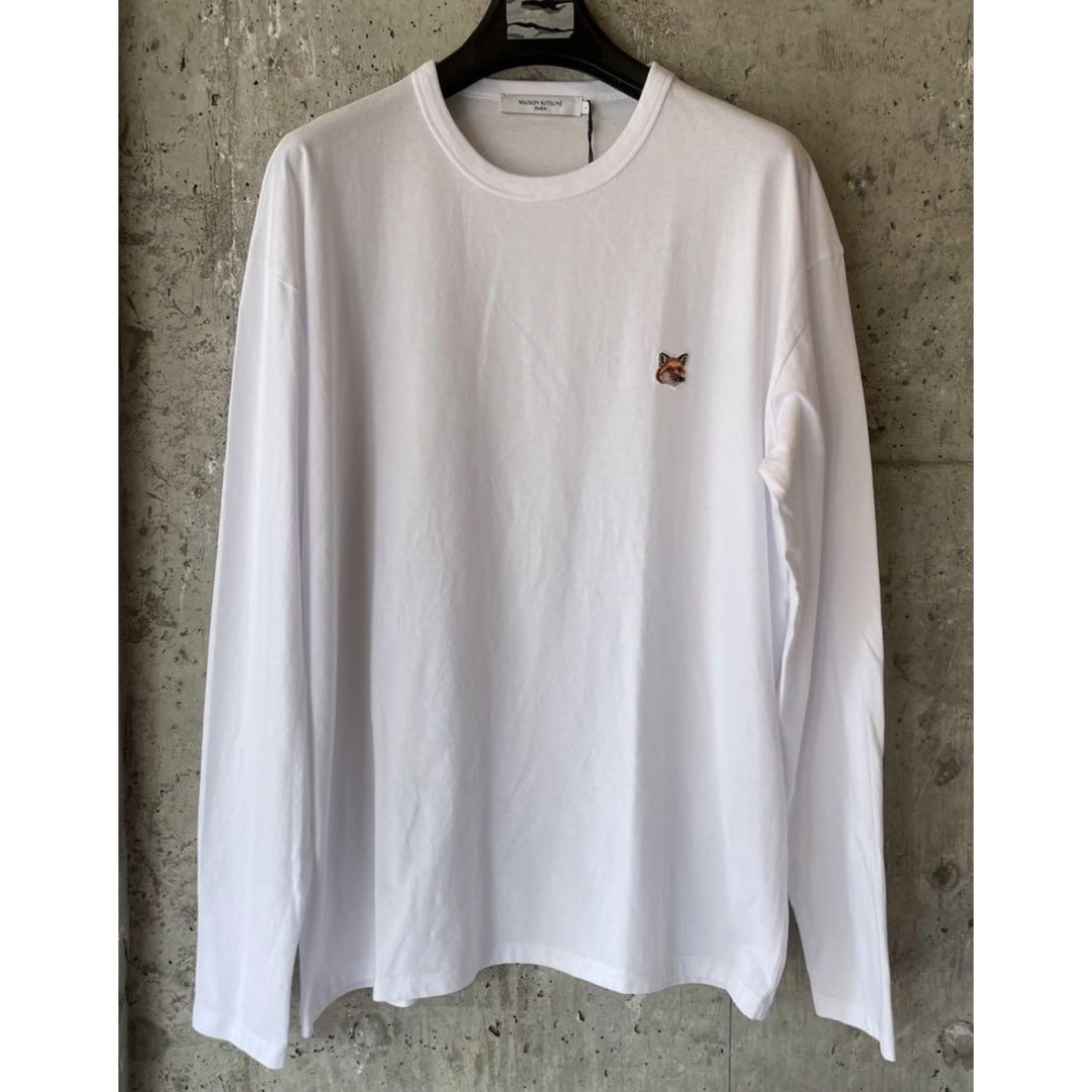 MAISON KITSUNE'(メゾンキツネ)のMAISON KITSUNE メゾンキツネ Tシャツ ホワイト L メンズのトップス(Tシャツ/カットソー(七分/長袖))の商品写真