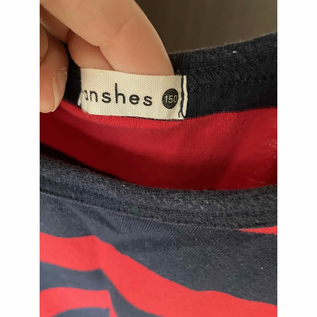 Branshes(ブランシェス)の【ブランシェス】ボーダー柄Tシャツ　150 キッズ/ベビー/マタニティのキッズ服男の子用(90cm~)(Tシャツ/カットソー)の商品写真