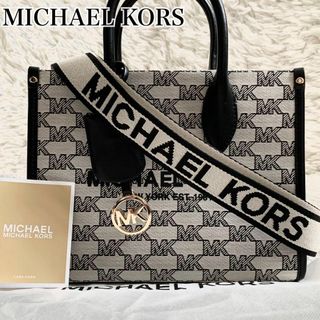 Michael Kors - 未使用級✨ マイケルコース トートバッグ ミレラ 2way MK柄 ブラック