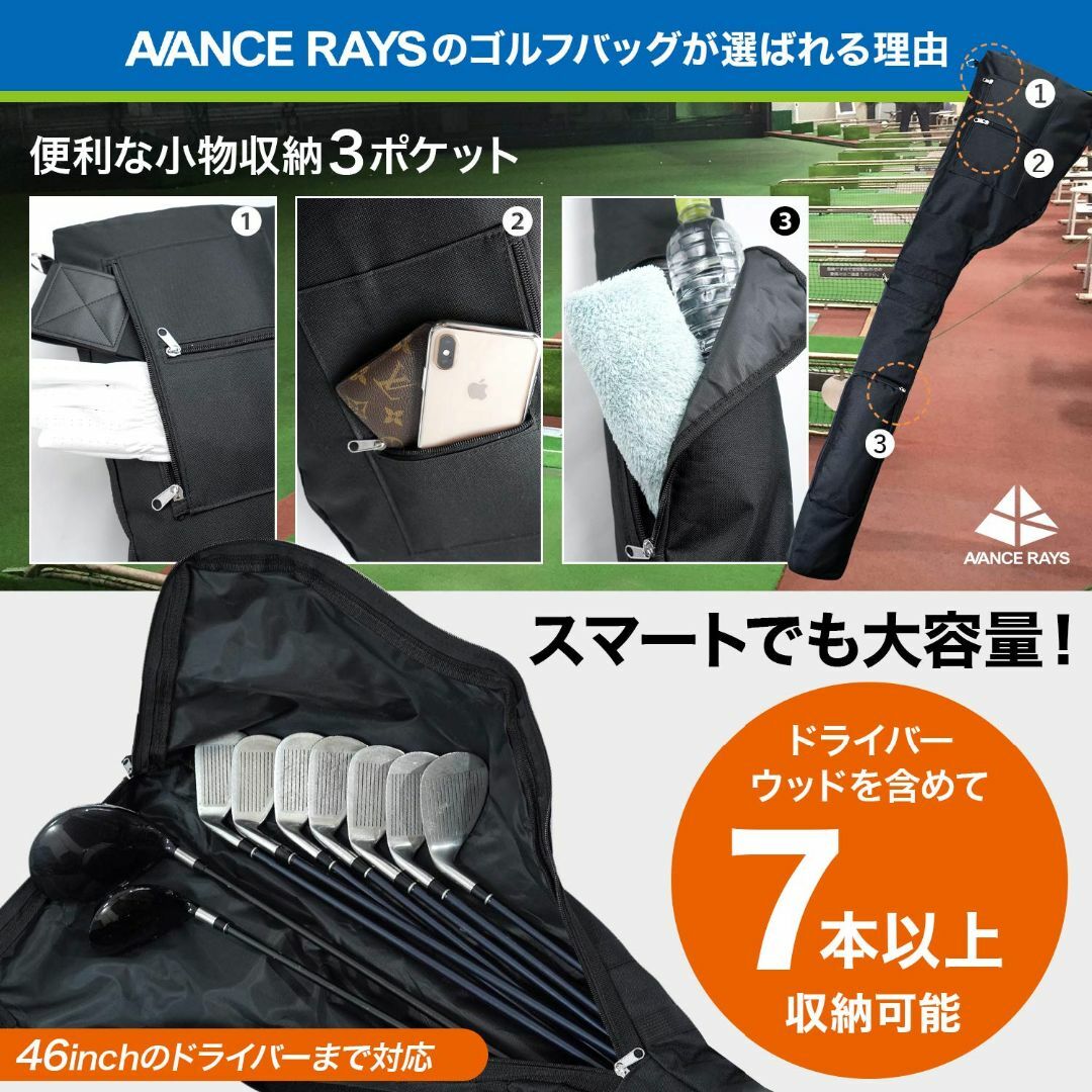 【色: 迷彩 ピンク】[AVANCE RAYS] ゴルフ クラブケース ゴルフバ スポーツ/アウトドアのゴルフ(バッグ)の商品写真