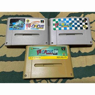 スーパーファミコン(スーパーファミコン)のSFCスーパーファミコンソフト スーパーF1サーカス1.2.外伝3本セット(家庭用ゲームソフト)