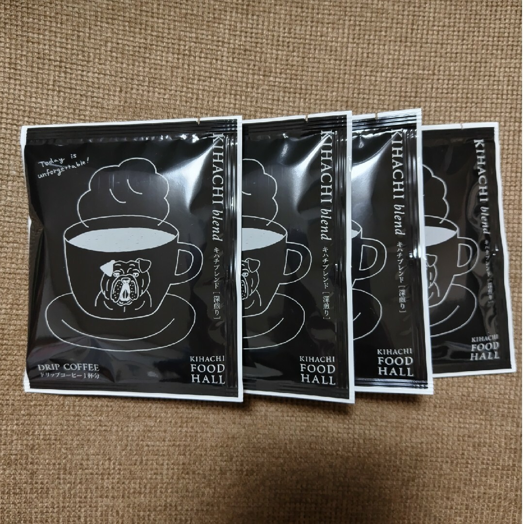 ドリップコーヒー　4袋　キハチブレンド　深煎り　小川珈琲　サザビーリーグ 食品/飲料/酒の飲料(コーヒー)の商品写真