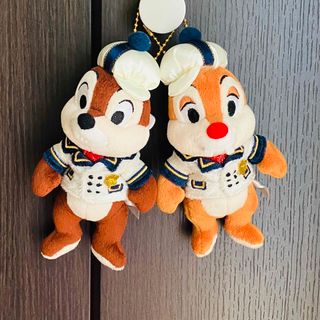 ディズニーシー　チップとデール　ぬいぐるみバッジ　クリスマス 2019