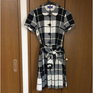 バーバリー(BURBERRY)のブルレ♡上品シャツ風ワンピ(ミニワンピース)