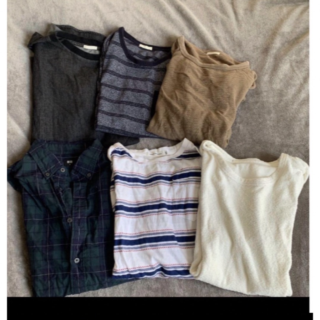 UNIQLO(ユニクロ)の半袖長袖まとめ売り⑤ メンズのトップス(Tシャツ/カットソー(半袖/袖なし))の商品写真