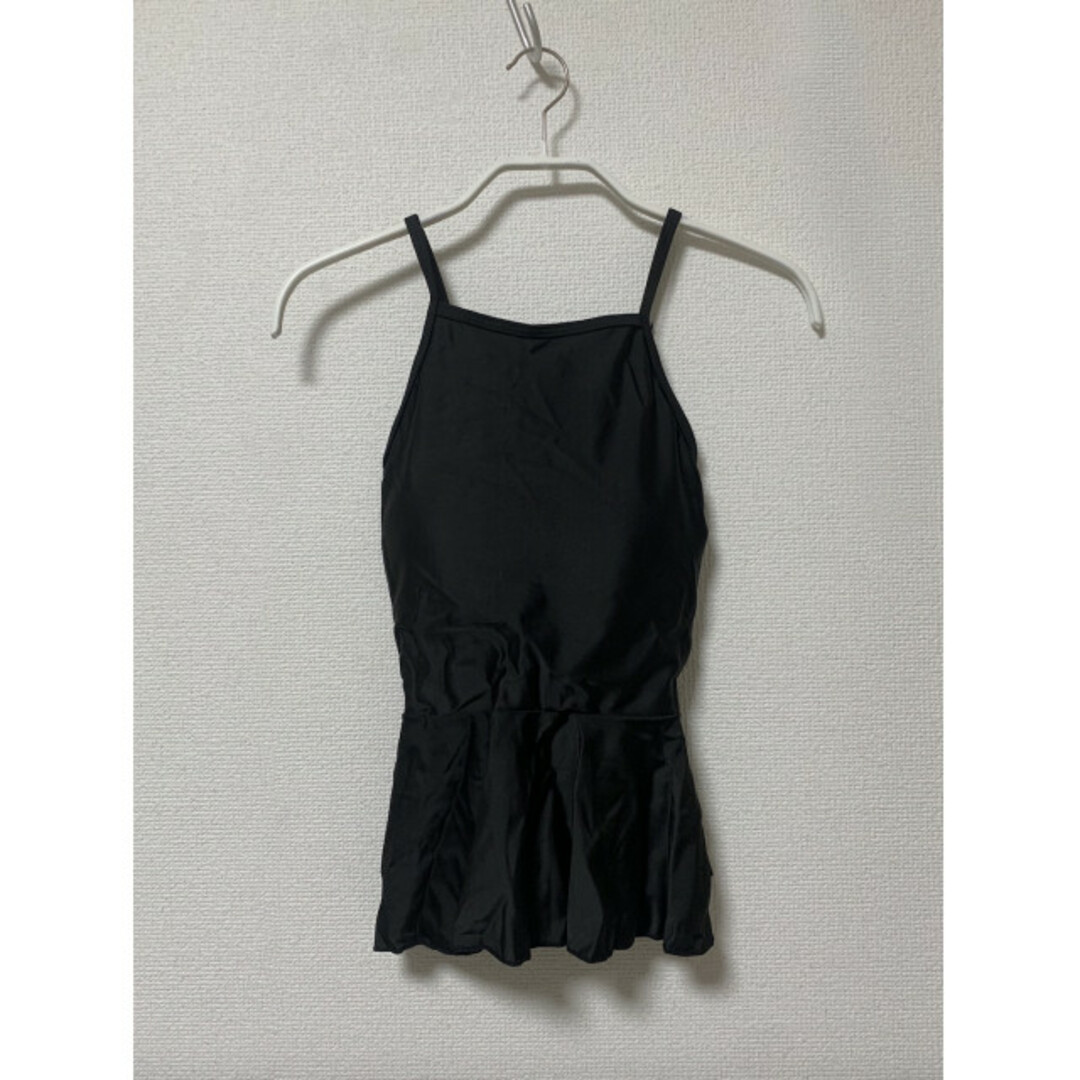 ボーダーボトム ペプラム ビキニ セットアップ スイムスーツ L 黒 白 水着 レディースの水着/浴衣(水着)の商品写真