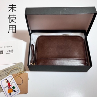 吉田カバン - 【未使用】PORTER ポーターワイズ　ラウンドファスナー財布　ブラウン 茶