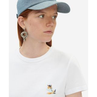 メゾンキツネ(MAISON KITSUNE')のドレスフォックス　パッチ　tシャツ MAISON KITSUNE メゾンキツネ(Tシャツ(半袖/袖なし))