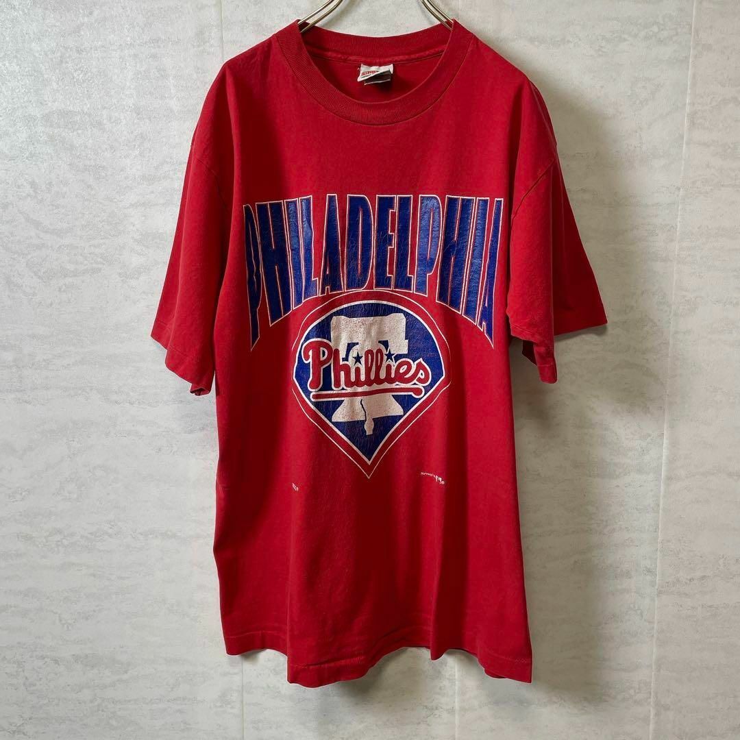 MLB(メジャーリーグベースボール)のメジャーリーグ　フィリーズ　シングルステッチ　NUTMEG　ビンテージＴシャツ メンズのトップス(Tシャツ/カットソー(半袖/袖なし))の商品写真